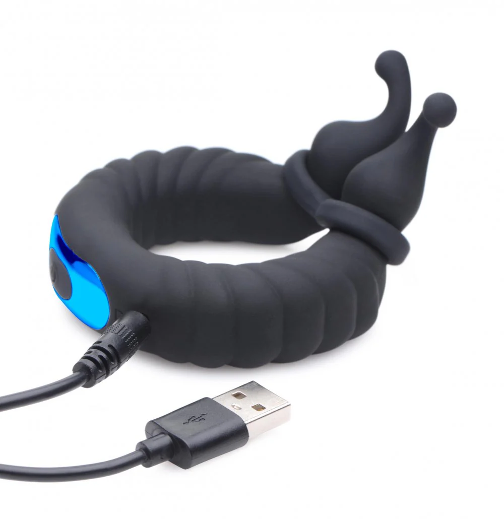 10X Cobra Dual Stimulation Silicone Cock Ring - Image 5