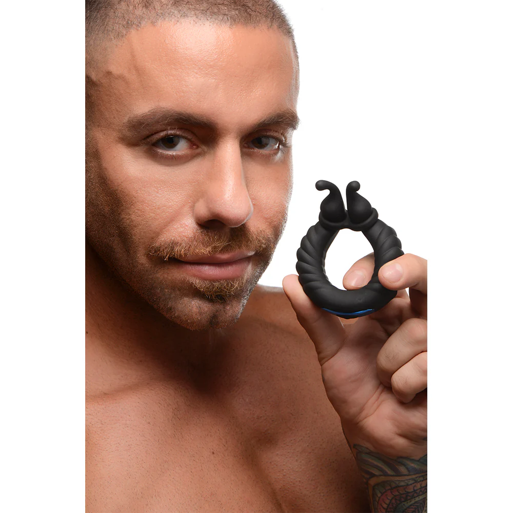 10X Cobra Dual Stimulation Silicone Cock Ring - Image 7