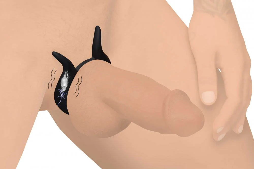 10X Dual Stim Silicone Cock Ring - Image 3