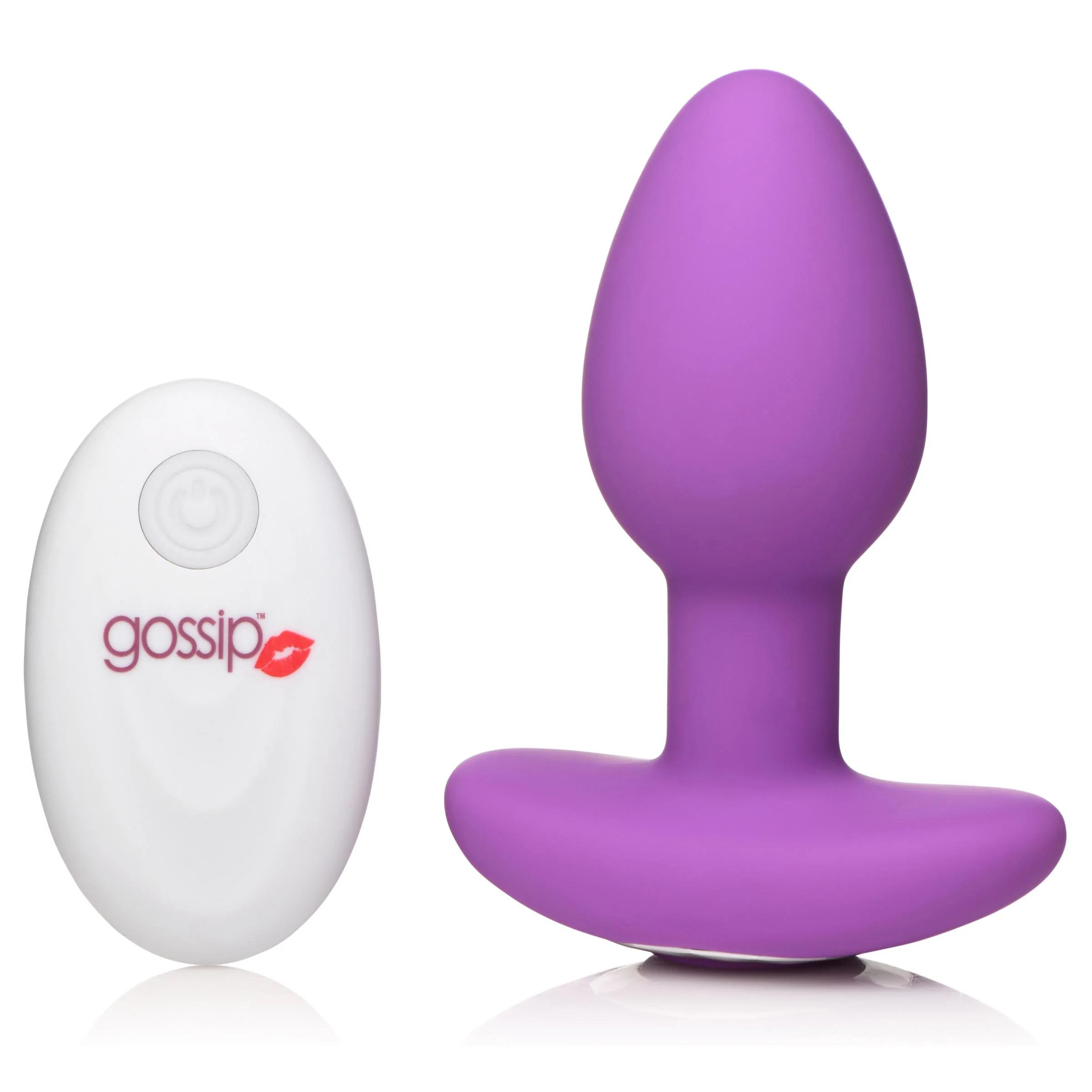 10X Pop Rocker Vibrating Silicone Plug with Remote - Image 2