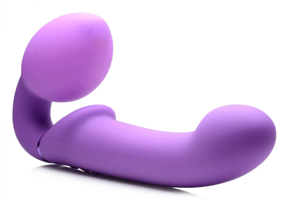 10X Remote Control Ergo-Fit Clit Pulse Inflatable and Vibrating Strapless Strap-on - Image 5