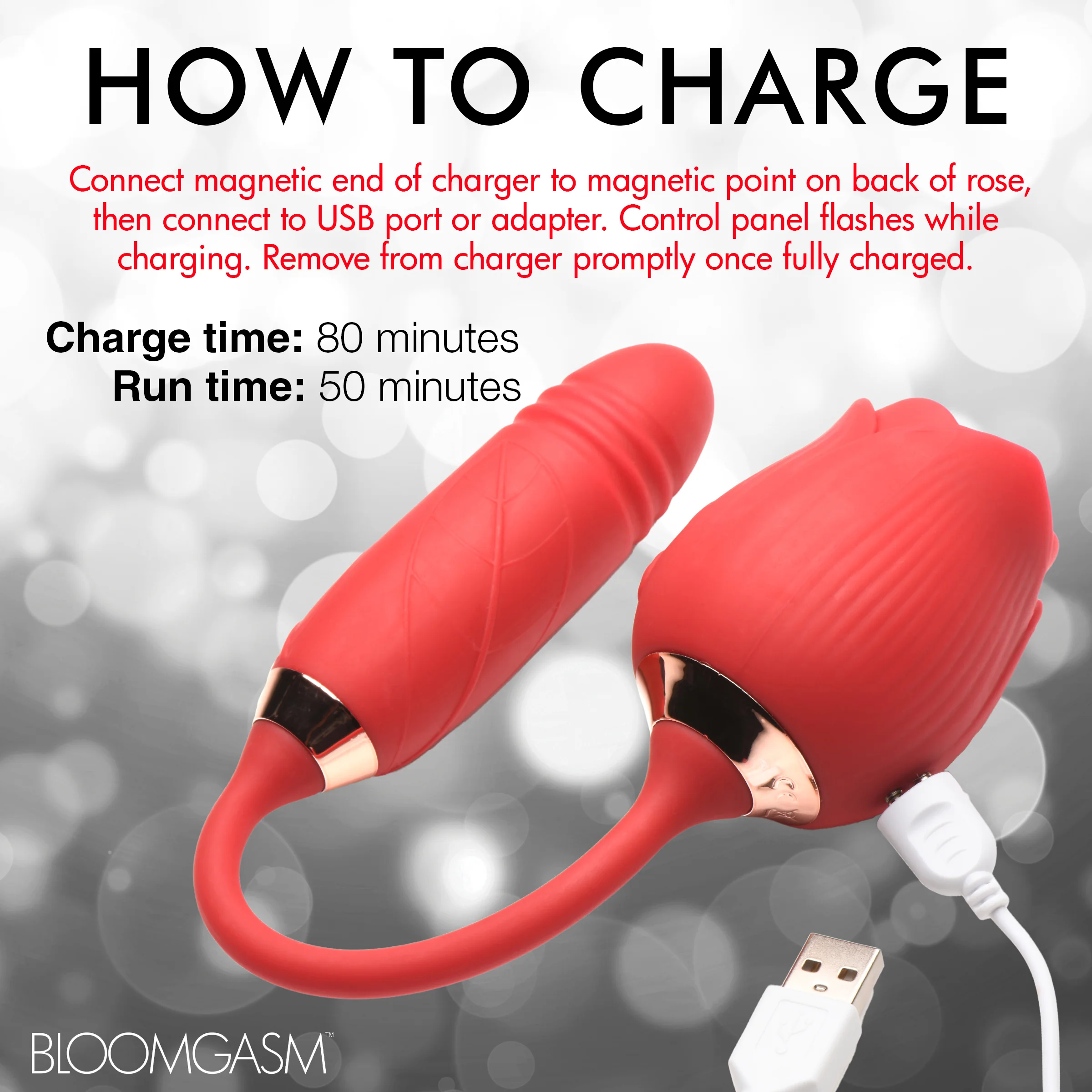 10X Romping Rose Suction and Thrusting Vibrator - Image 12