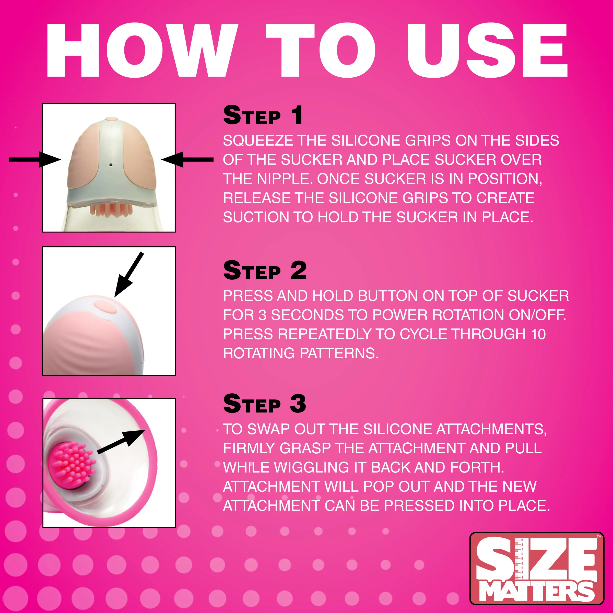 10X Rotating Silicone Nipple Suckers - Image 7