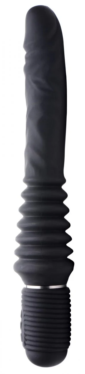 10X Silicone Vibrating and Thrusting Dildo - Image 3