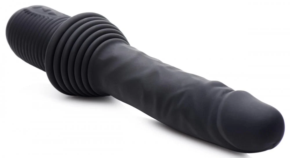 10X Silicone Vibrating and Thrusting Dildo - Image 4