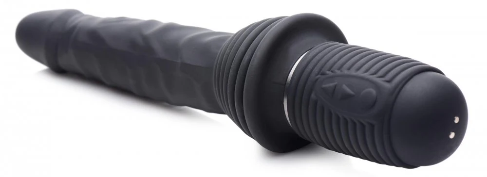 10X Silicone Vibrating and Thrusting Dildo - Image 5