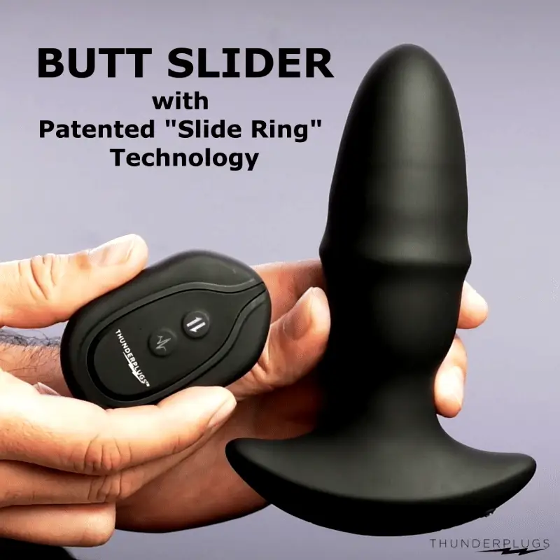 10X Sliding Ring Silicone Missile Plug with Remote - Image 2