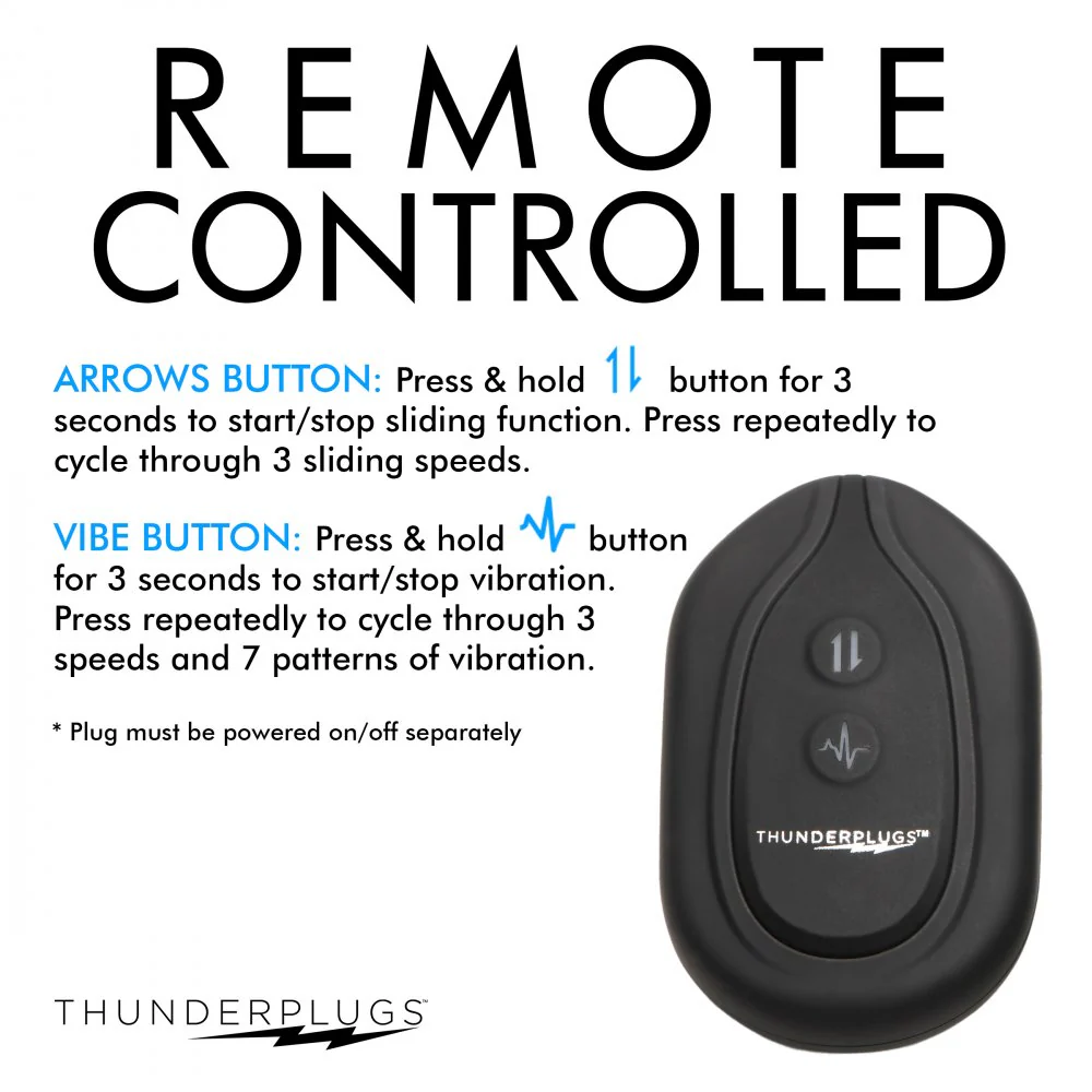 10X Sliding Ring Silicone Missile Plug with Remote - Image 9