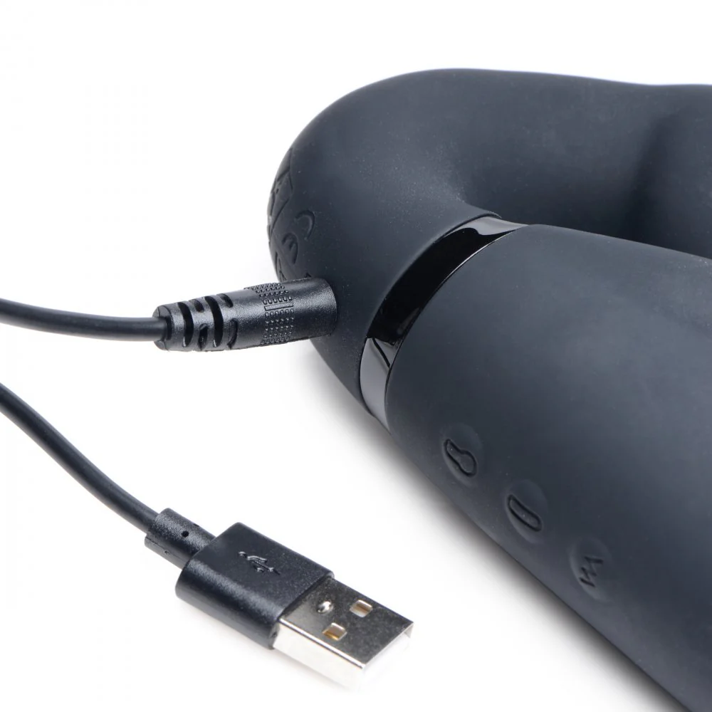 10X Swirl Ergo-Fit Inflatable & Vibrating Strapless Strap-On - Image 6