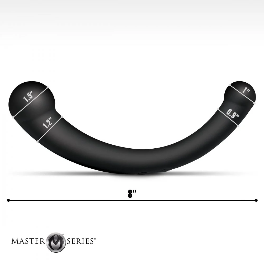 10X Vibra-Crescent Vibrating Silicone Dual-Ended Dildo - Image 7