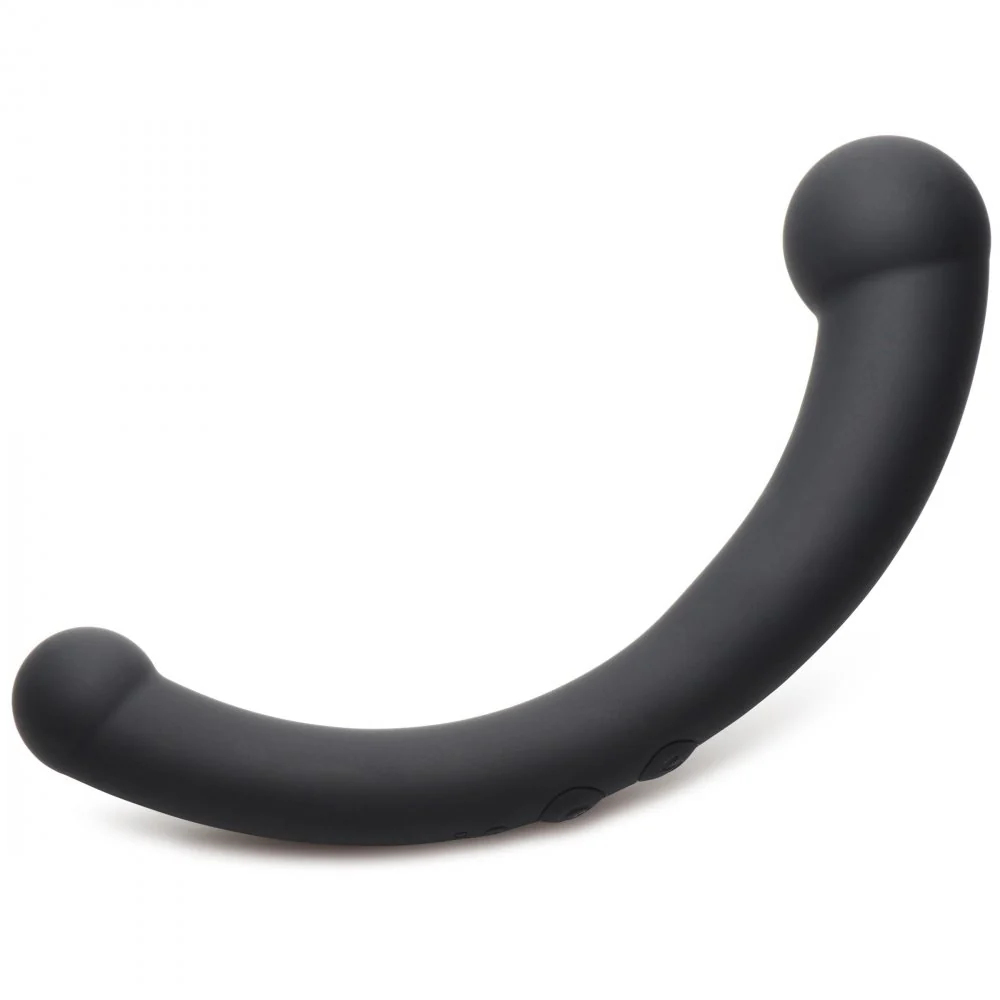 10X Vibra-Crescent Vibrating Silicone Dual-Ended Dildo - Image 8