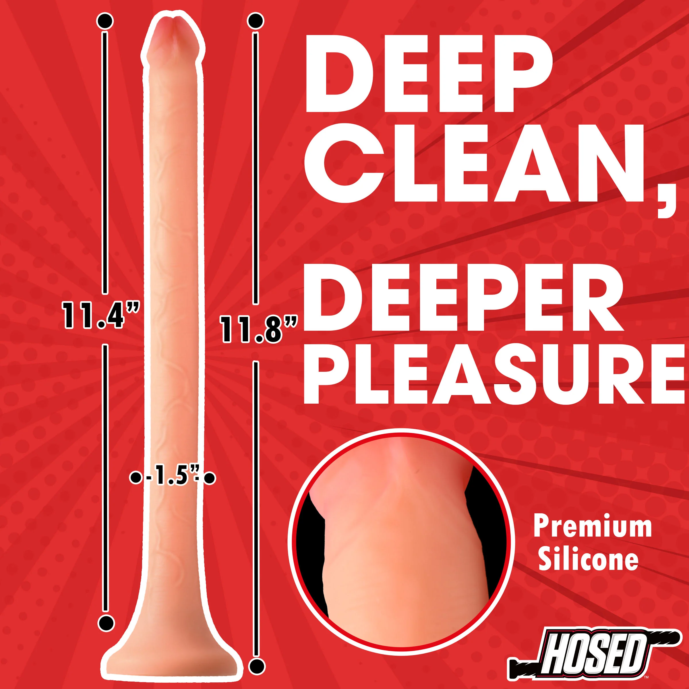 12" Slim Silicone Enema Hose - Image 5