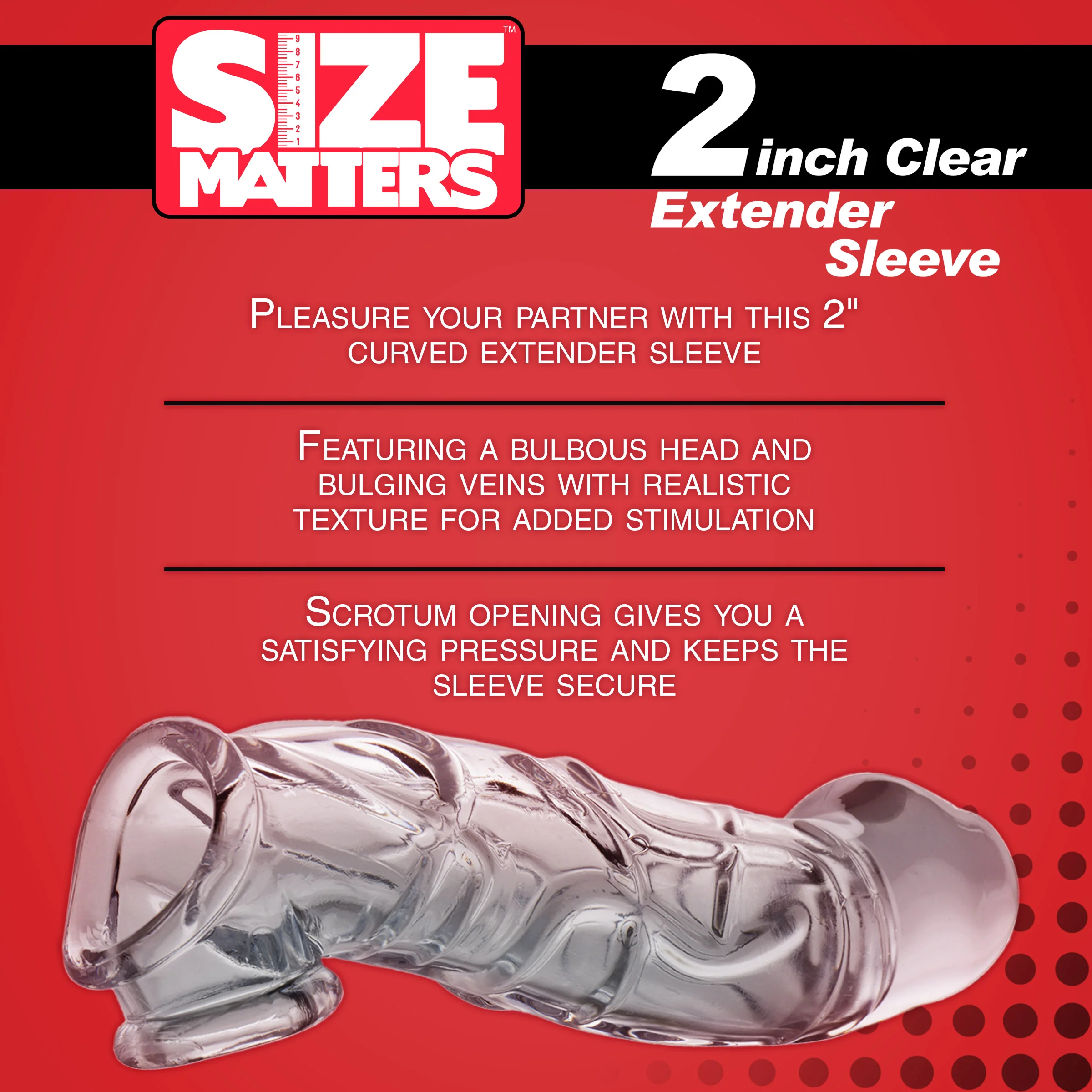 2 Inch Clear Penis Extender Sleeve - Image 5
