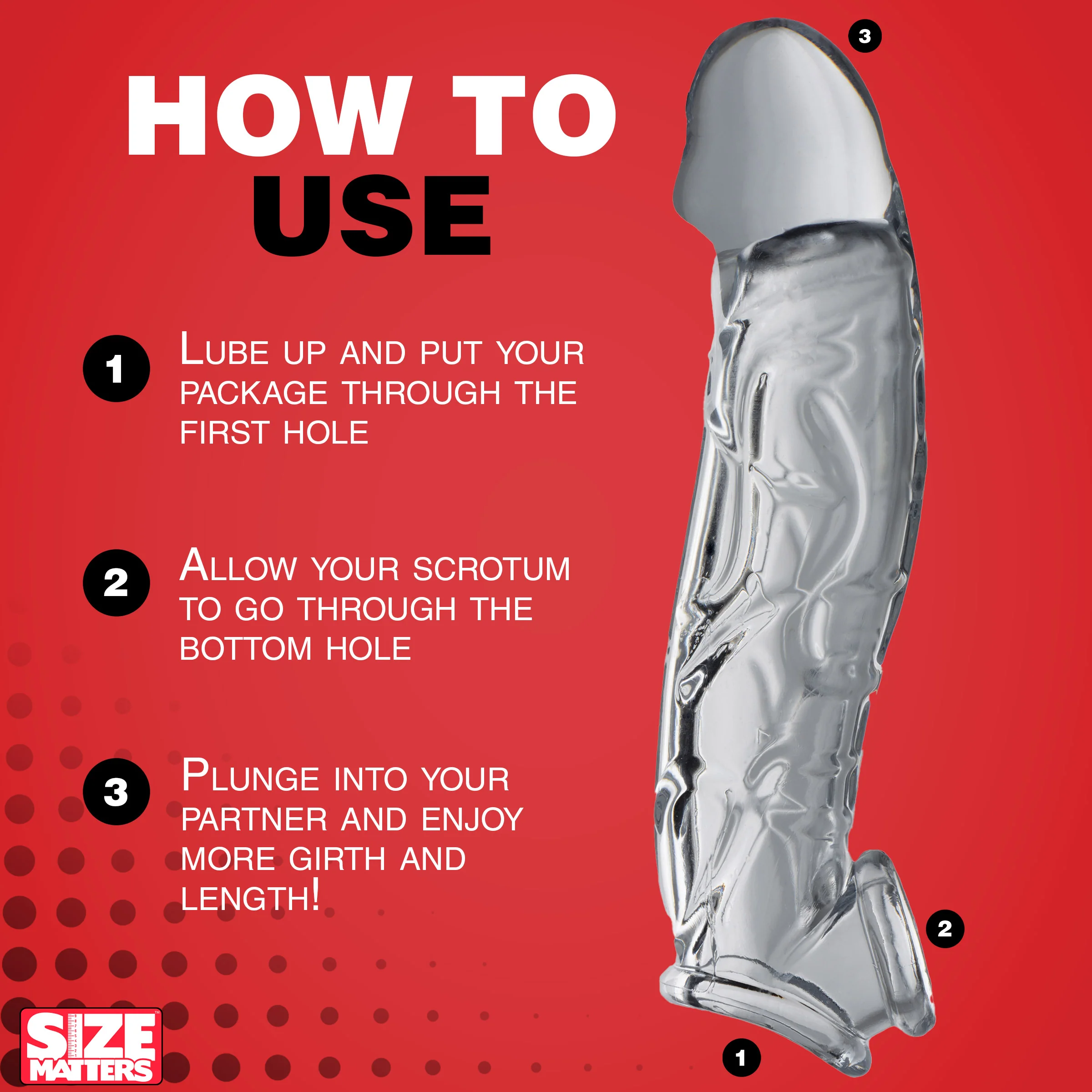 2 Inch Clear Penis Extender Sleeve - Image 7