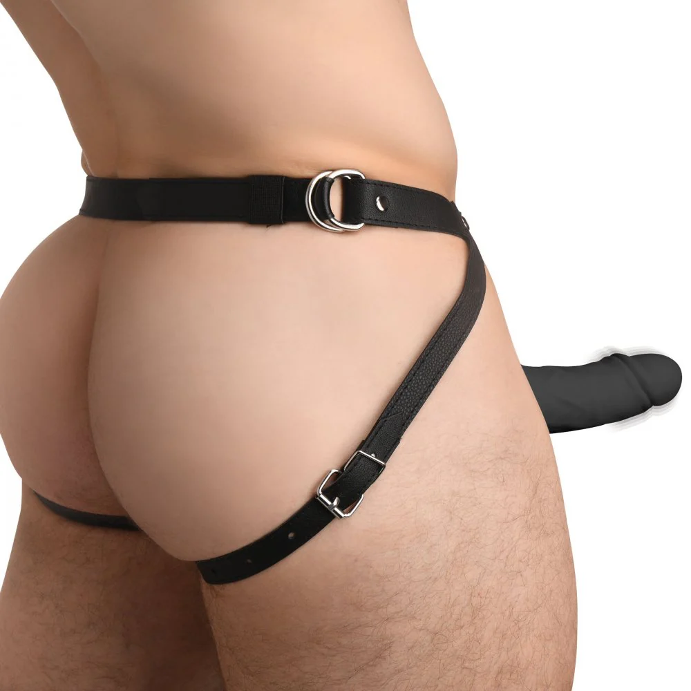 2 Inch Erection 28X Realistic Vibrating Silicone Penis Sheath with Remote - Image 3