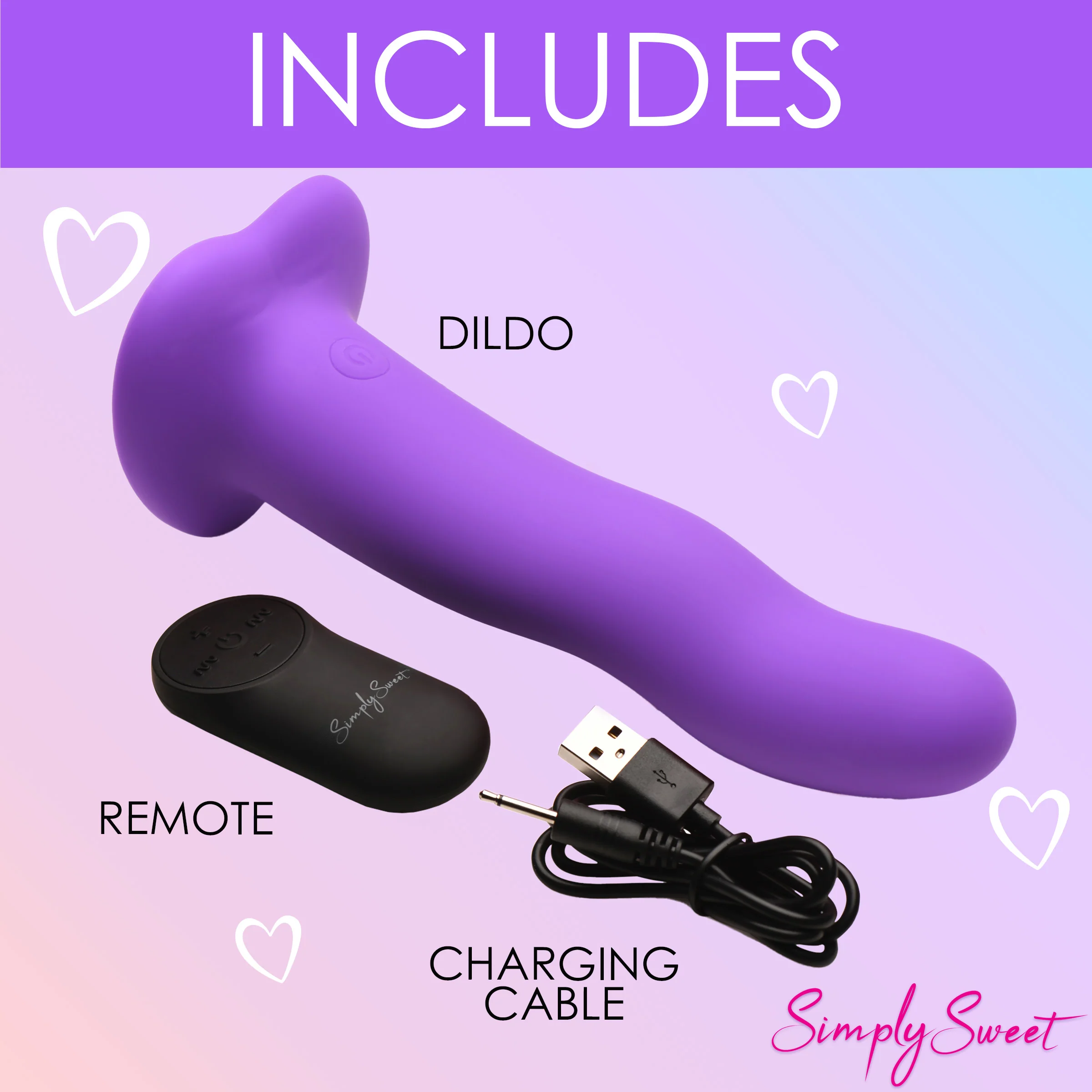 21X Vibrating Wavy Silicone Dildo w/ Remote - Image 7