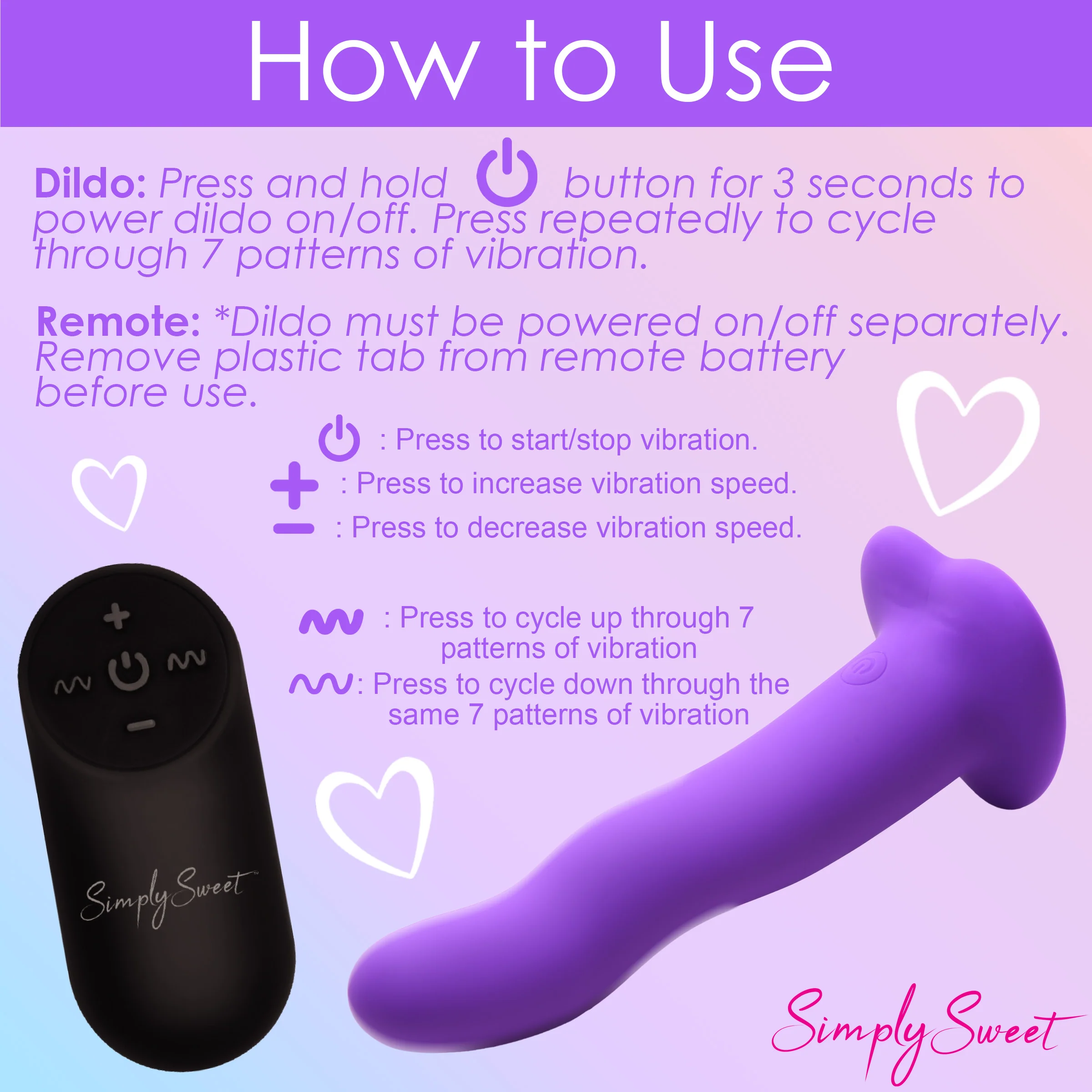 21X Vibrating Wavy Silicone Dildo w/ Remote - Image 8
