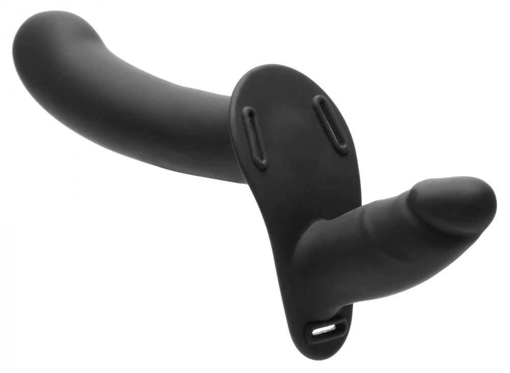 28X Double Diva 1.5 Inch Double Dildo with Harness and Remote Control - Image 3