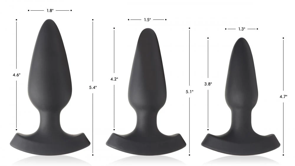28X Laser Heart Silicone Anal Plug with Remote - Image 5