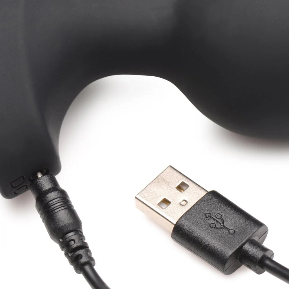 28X Laser Heart Silicone Anal Plug with Remote - Image 6