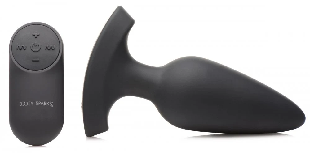 28X Laser Heart Silicone Anal Plug with Remote - Image 7
