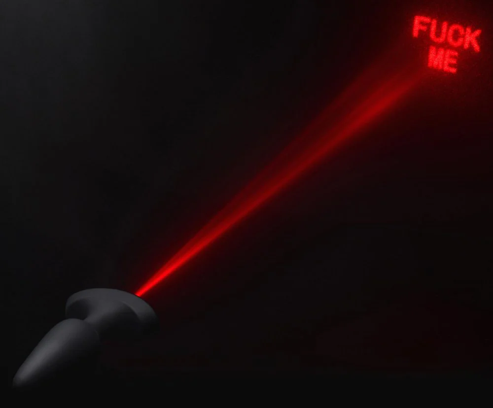 28X Laser F**k Me Silicone Anal Plug with Remote Control - Image 9