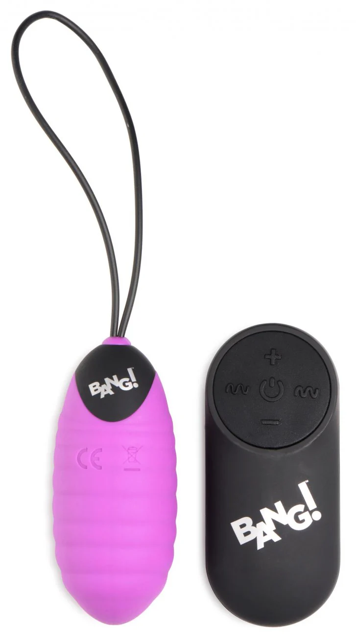 28X Nubbed Silicone Vibrating Egg with Remote Control - Image 4