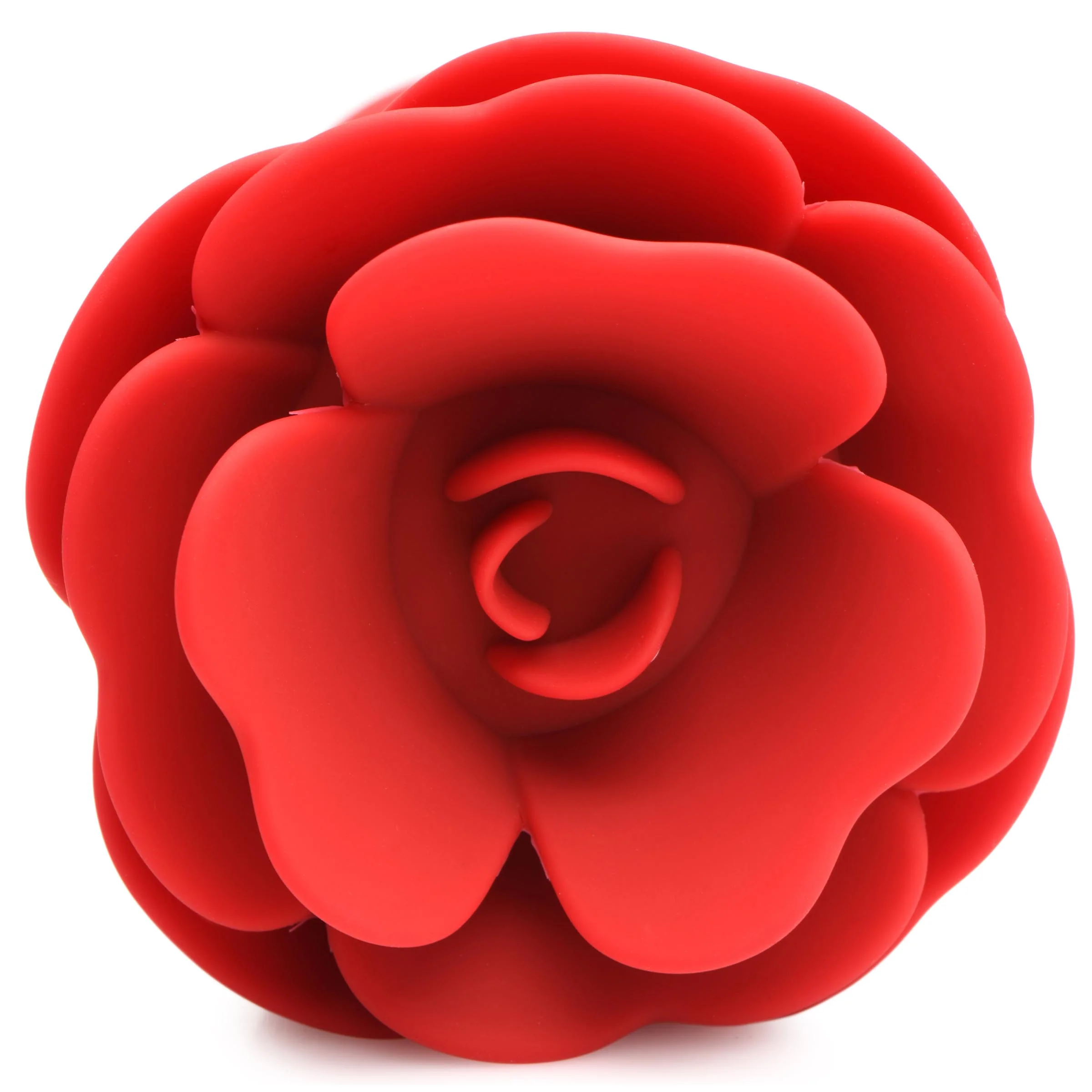 28X Silicone Vibrating Rose Anal Plug with Remote - Image 7