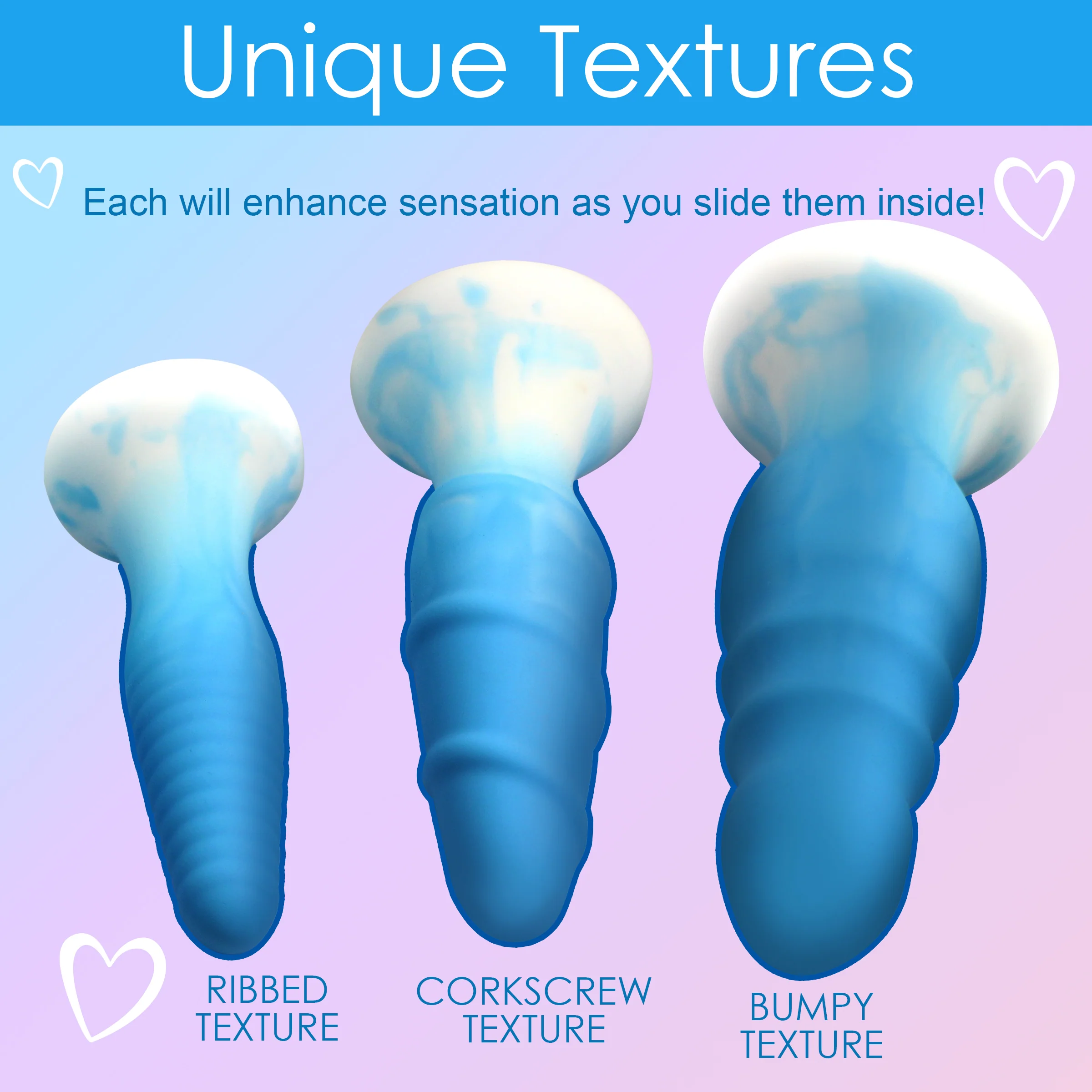 3 Piece Silicone Butt Plug Set - Image 6