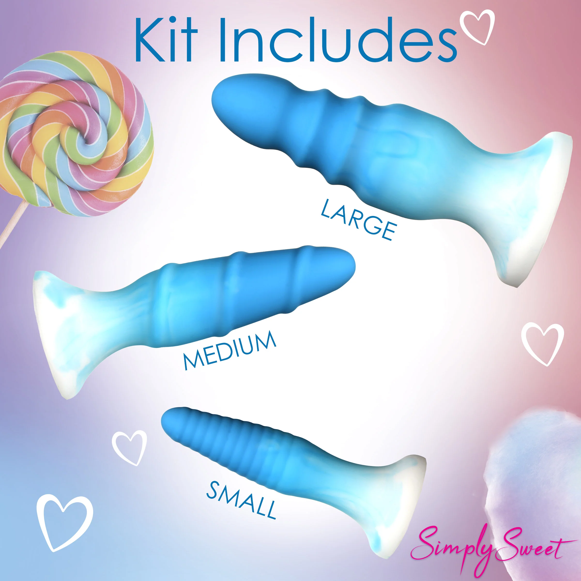3 Piece Silicone Butt Plug Set - Image 8