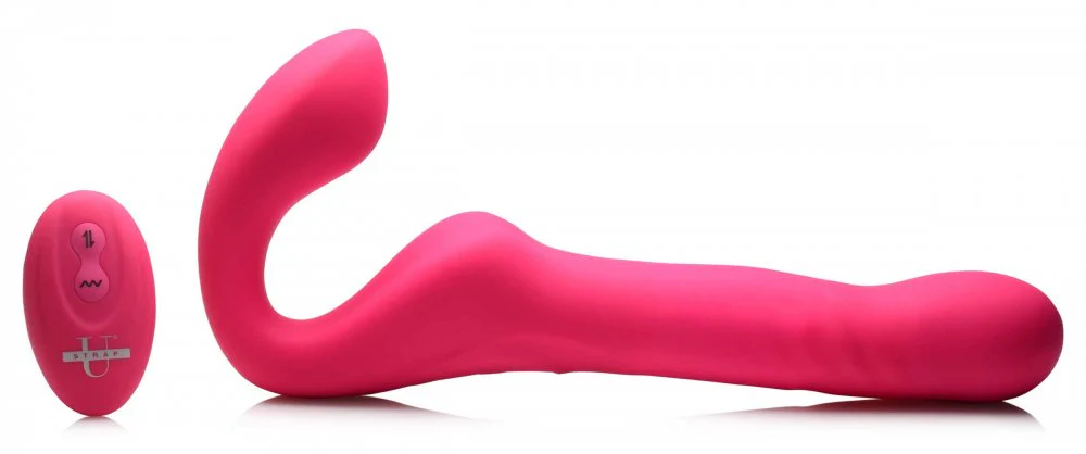 30X Thrusting and Vibrating Strapless Strap-On With Remote Control - Image 2