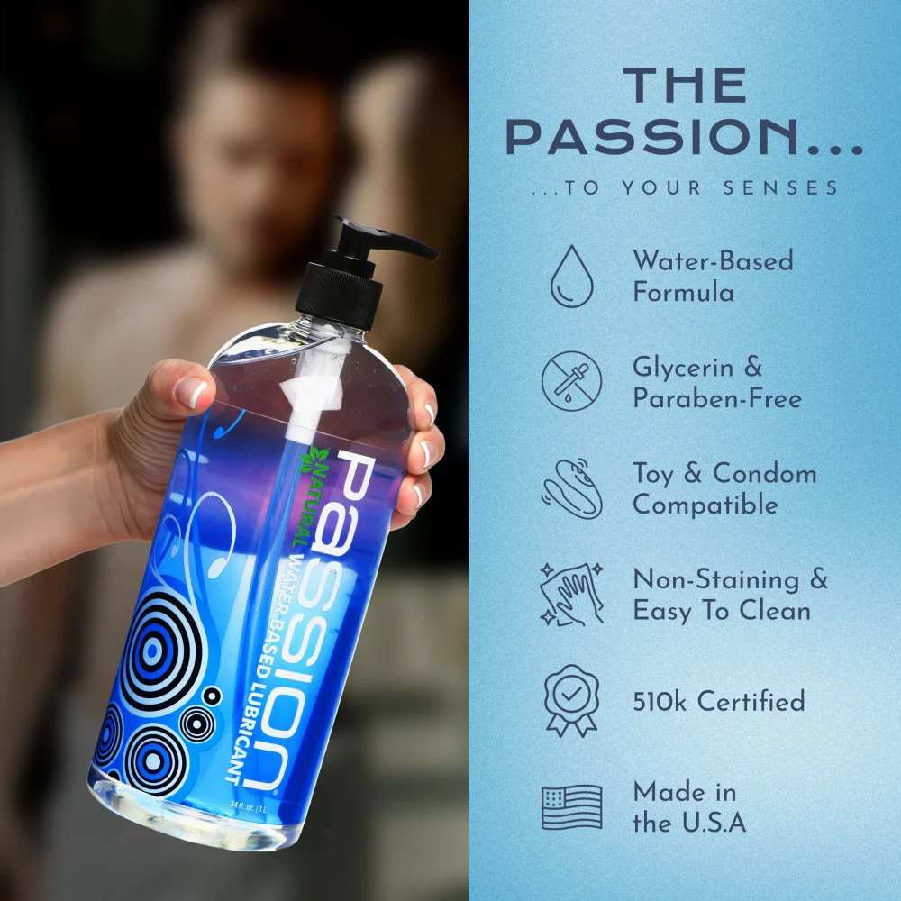 34oz Passion Water-Based Lubricant - Image 4