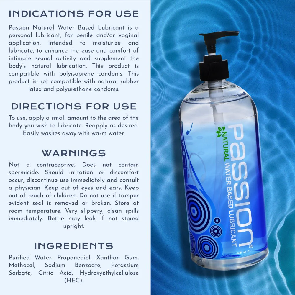 34oz Passion Water-Based Lubricant - Image 6