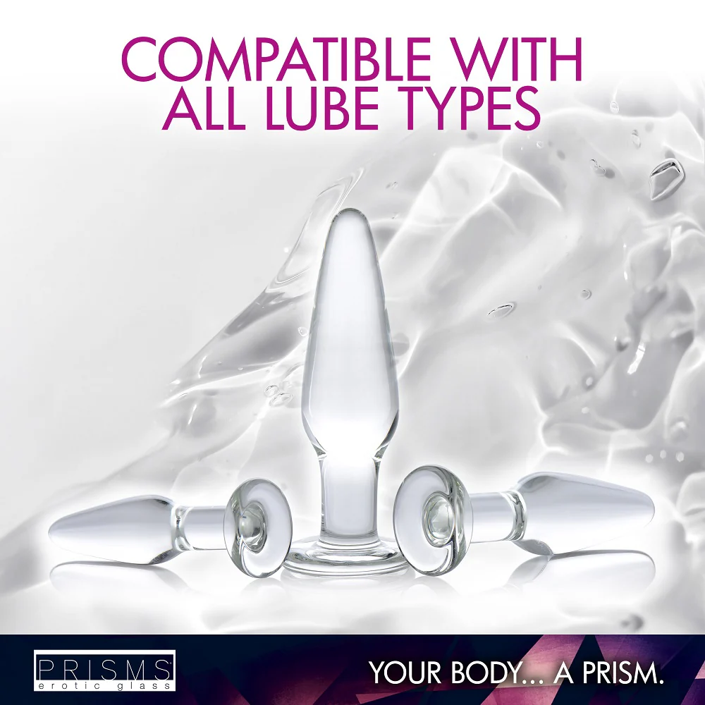 3pc Dosha Glass Anal Plug Kit - Image 7