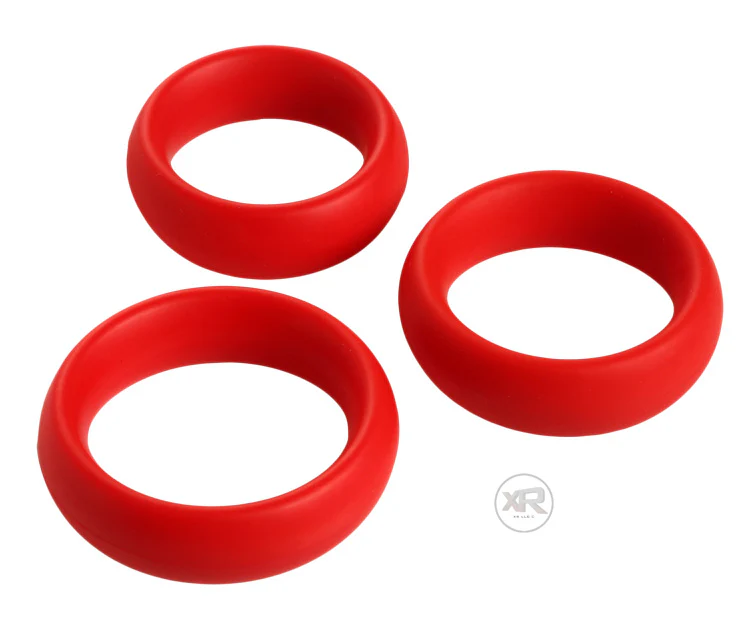 3pc Silicone Cock Ring Set - Image 2