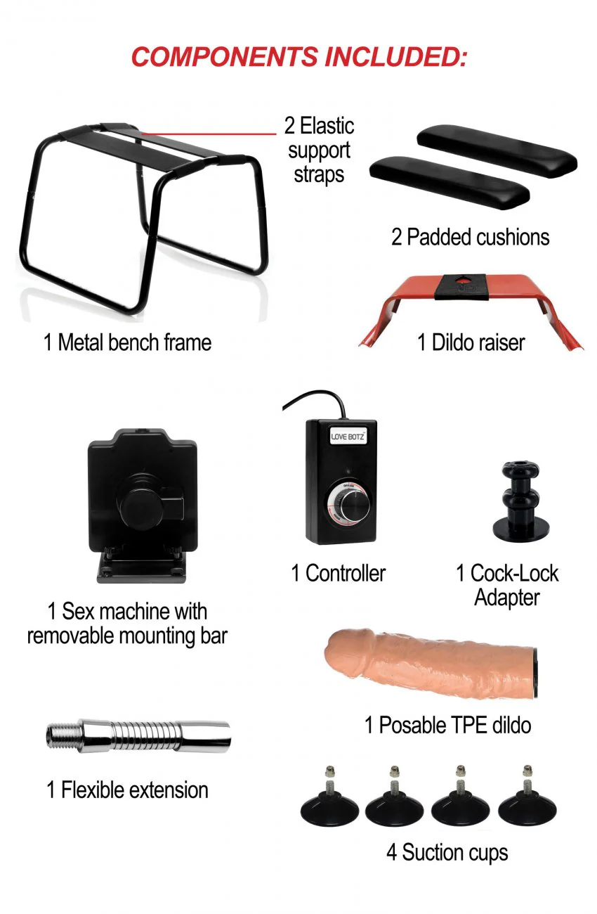 4 in 1 Banging Bench with Sex Machine - Image 8