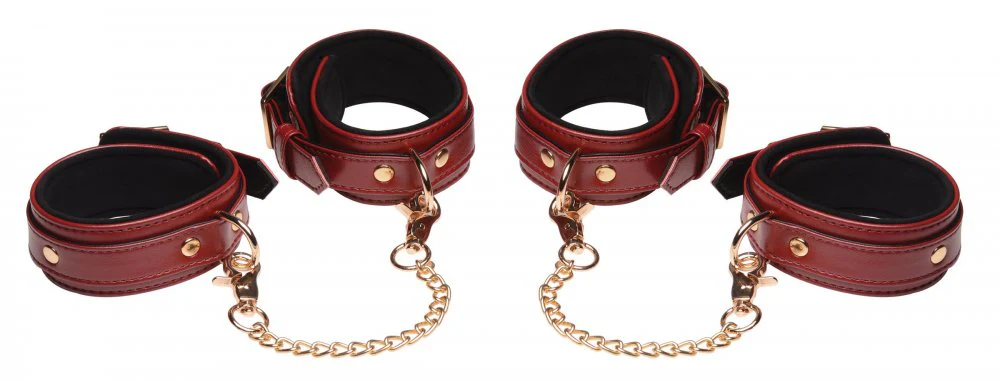 6 Piece Burgundy Bondage Set - Image 10