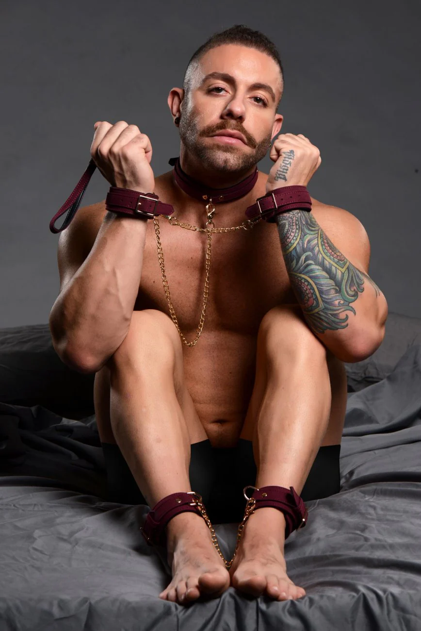 6 Piece Velvet Bondage Set - Image 8