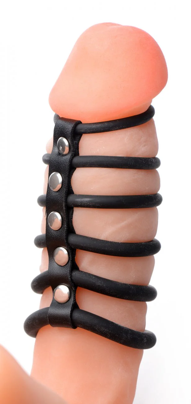 6 Ring Silicone Chastity Cage - Image 2