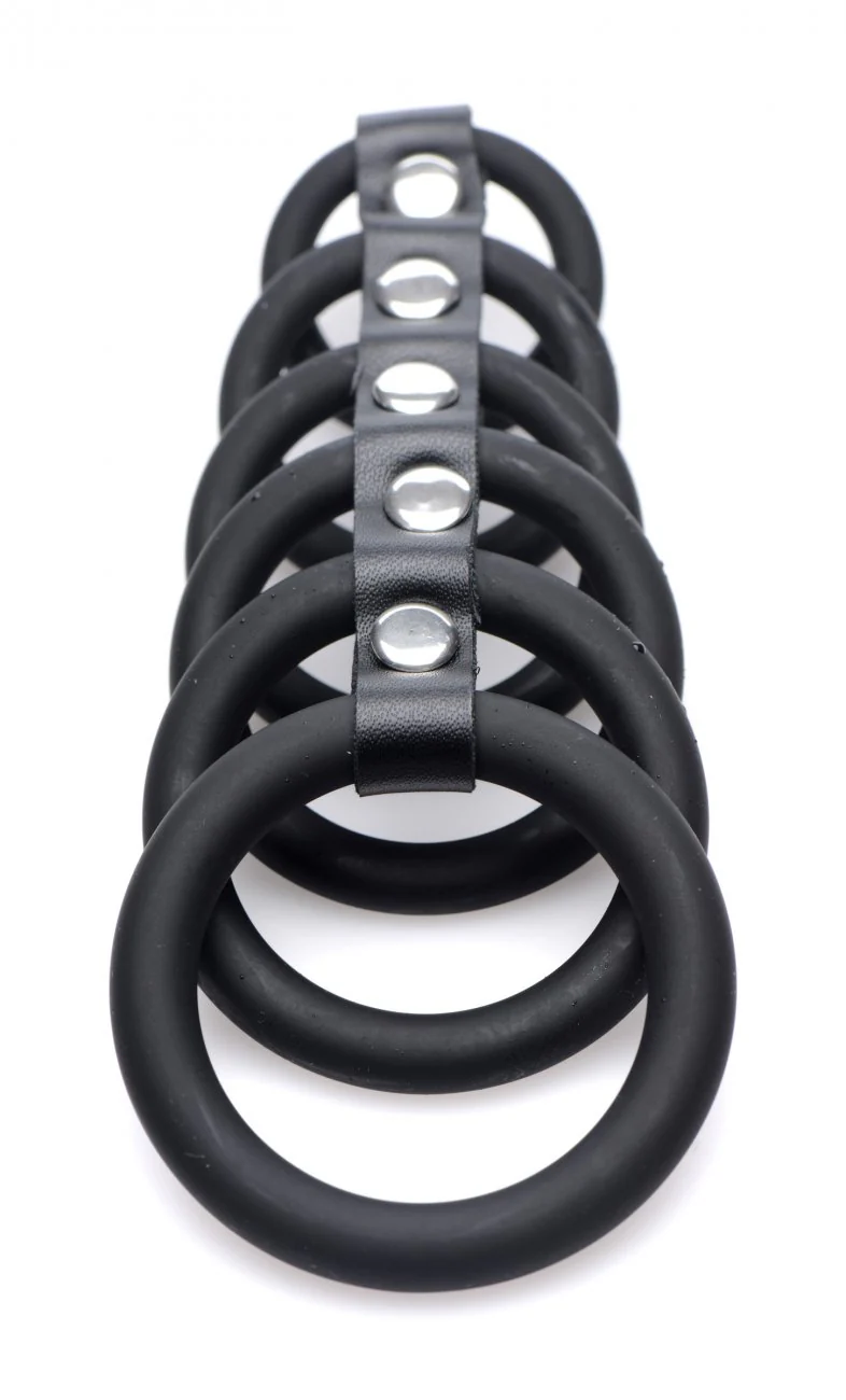 6 Ring Silicone Chastity Cage - Image 4
