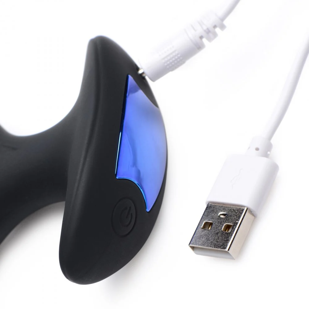 64X Electro-Spread Vibrating and Estim Silicone Butt Plug - Image 6