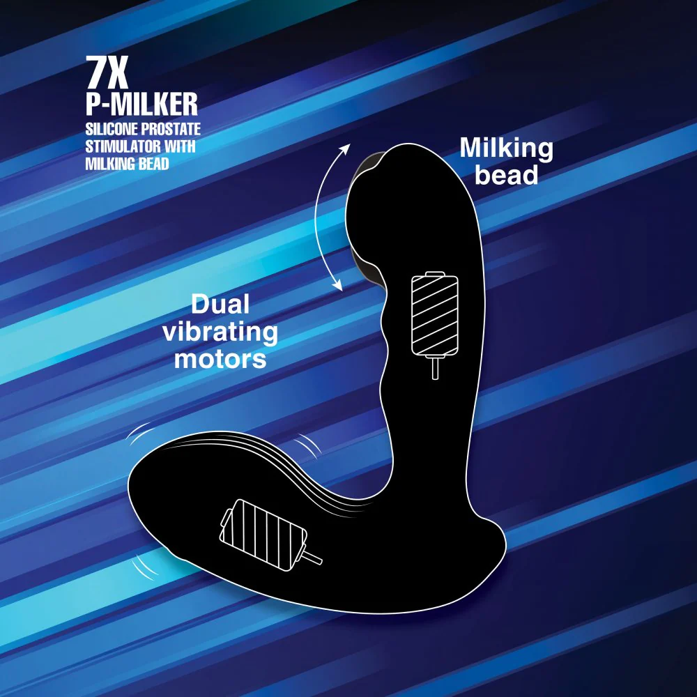 7X P-Milker Silicone Prostate Stimulator with Milking Bead - Image 4