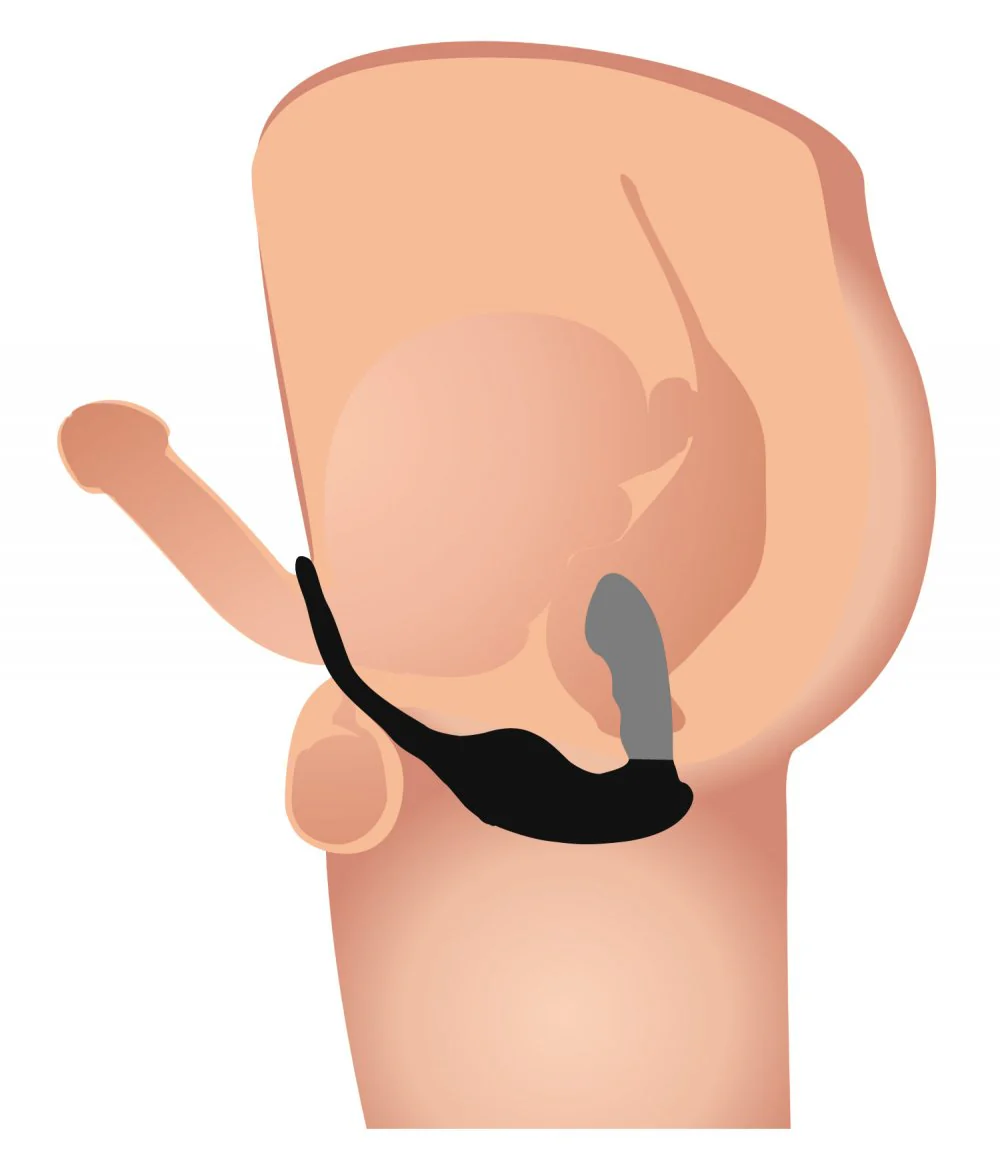 7X P-Strap Milking and Vibrating Prostate Stimulator with Cock and Ball Harness - Image 3