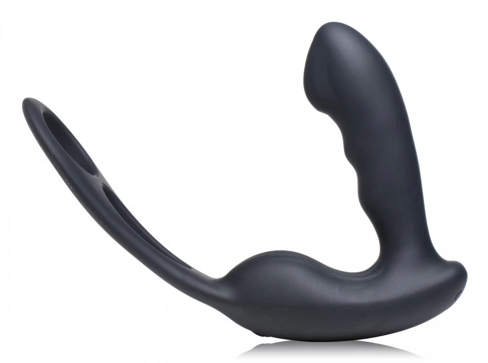 7X P-Strap Milking and Vibrating Prostate Stimulator with Cock and Ball Harness - Image 8
