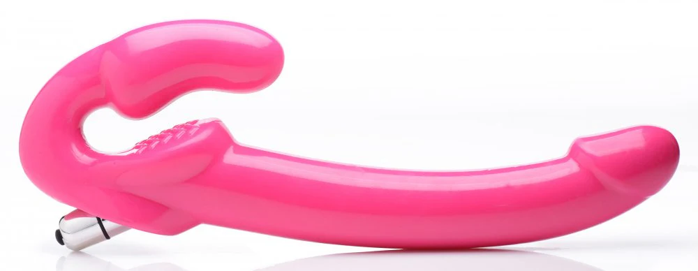 7X Revolver Slim 8 inch Vibrating Strapless Strap-on - Image 5