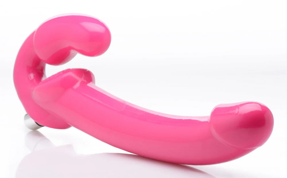 7X Revolver Slim 8 inch Vibrating Strapless Strap-on - Image 6