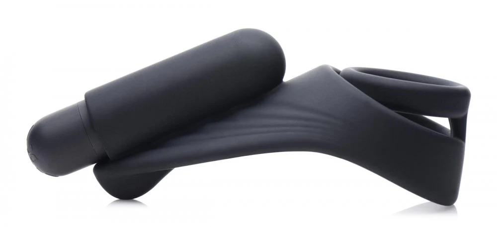 7X Silicone C-Ring with Vibrating Taint Stimulator - Image 4
