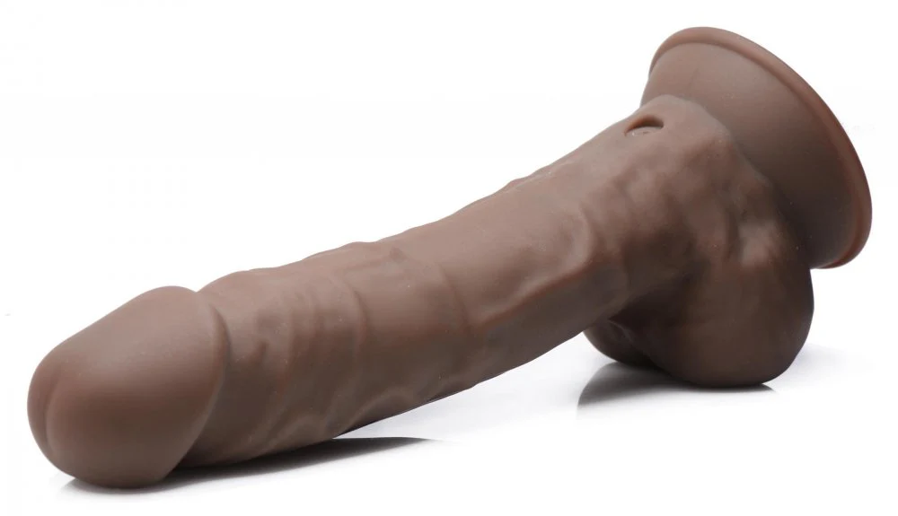 8 Inch Silexpan Hypoallergenic Silicone Vibrating Dildo - Image 2