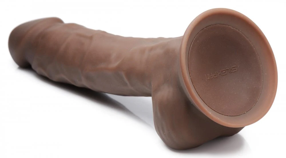 8 Inch Silexpan Hypoallergenic Silicone Vibrating Dildo - Image 3
