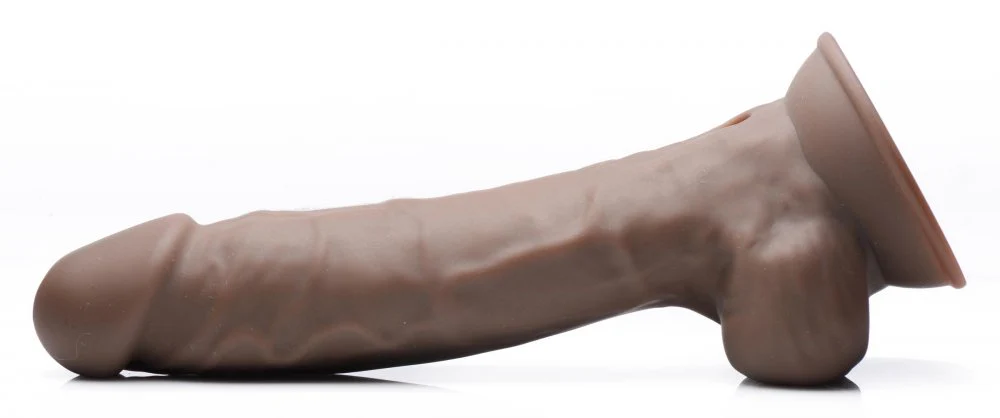 8 Inch Silexpan Hypoallergenic Silicone Vibrating Dildo - Image 4
